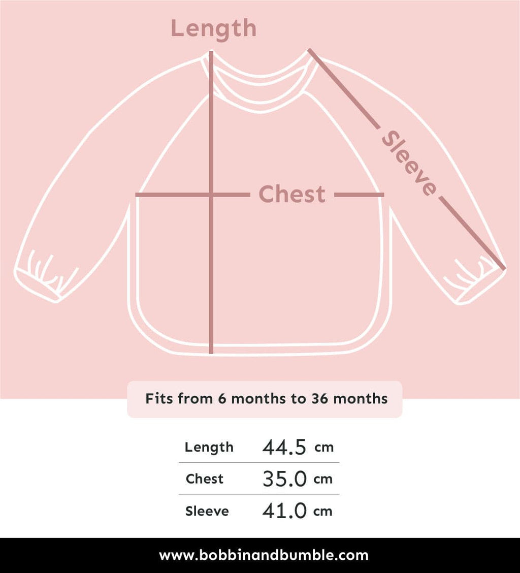 Long Sleeved Baby Bib - Farm Yard Print