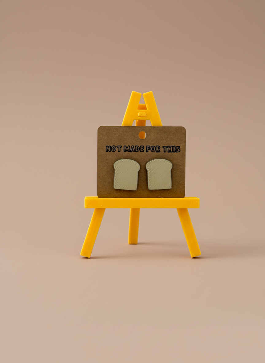 Bread Stud Earring
