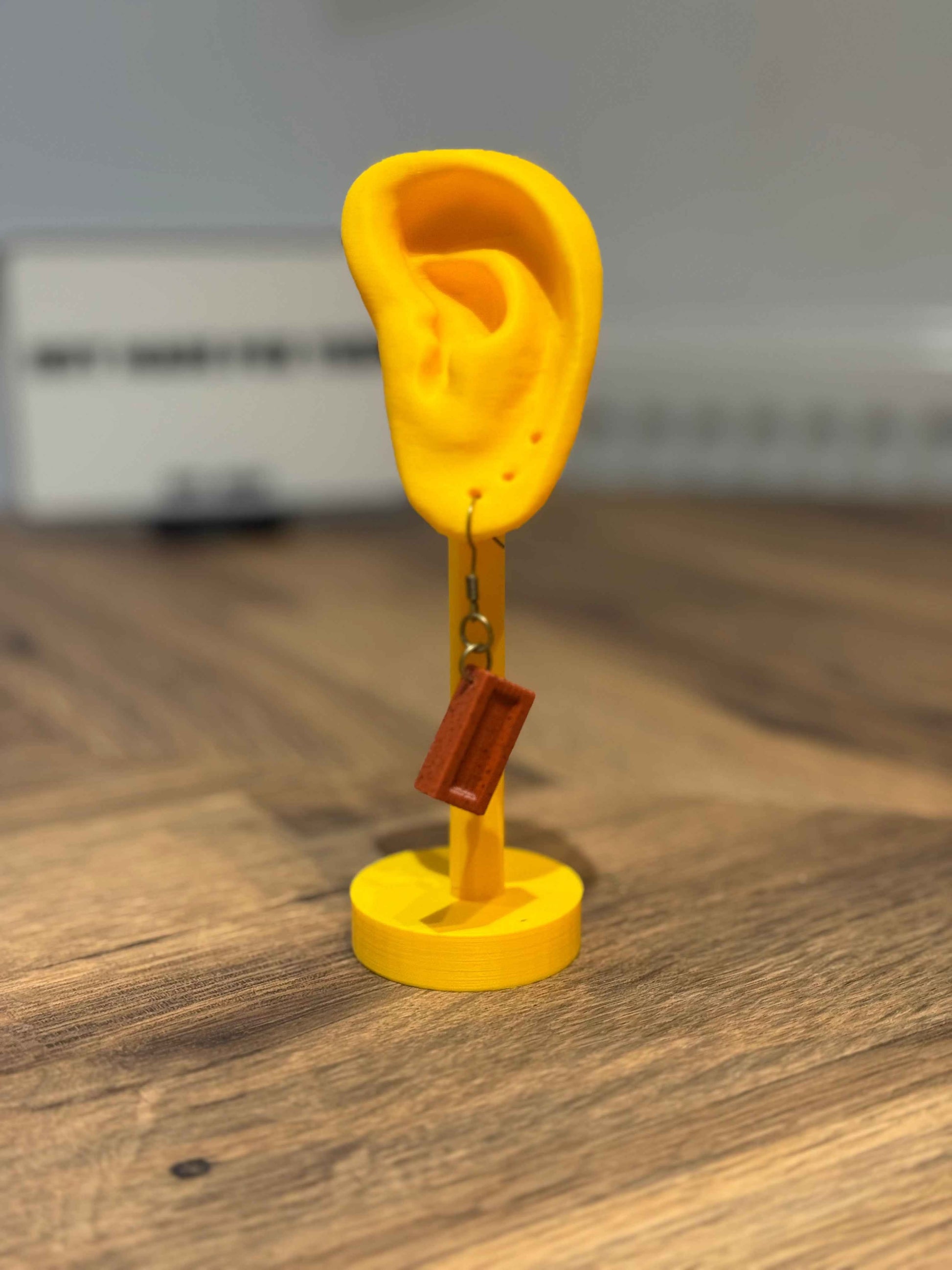 Brick Earrings Statement Dangles