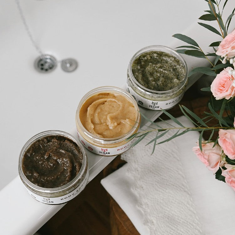 Rejuvenating Coffee Body Scrub with Salt – Vegan & Cruelty-Free by Vegan Fox at www.brixbailey.com