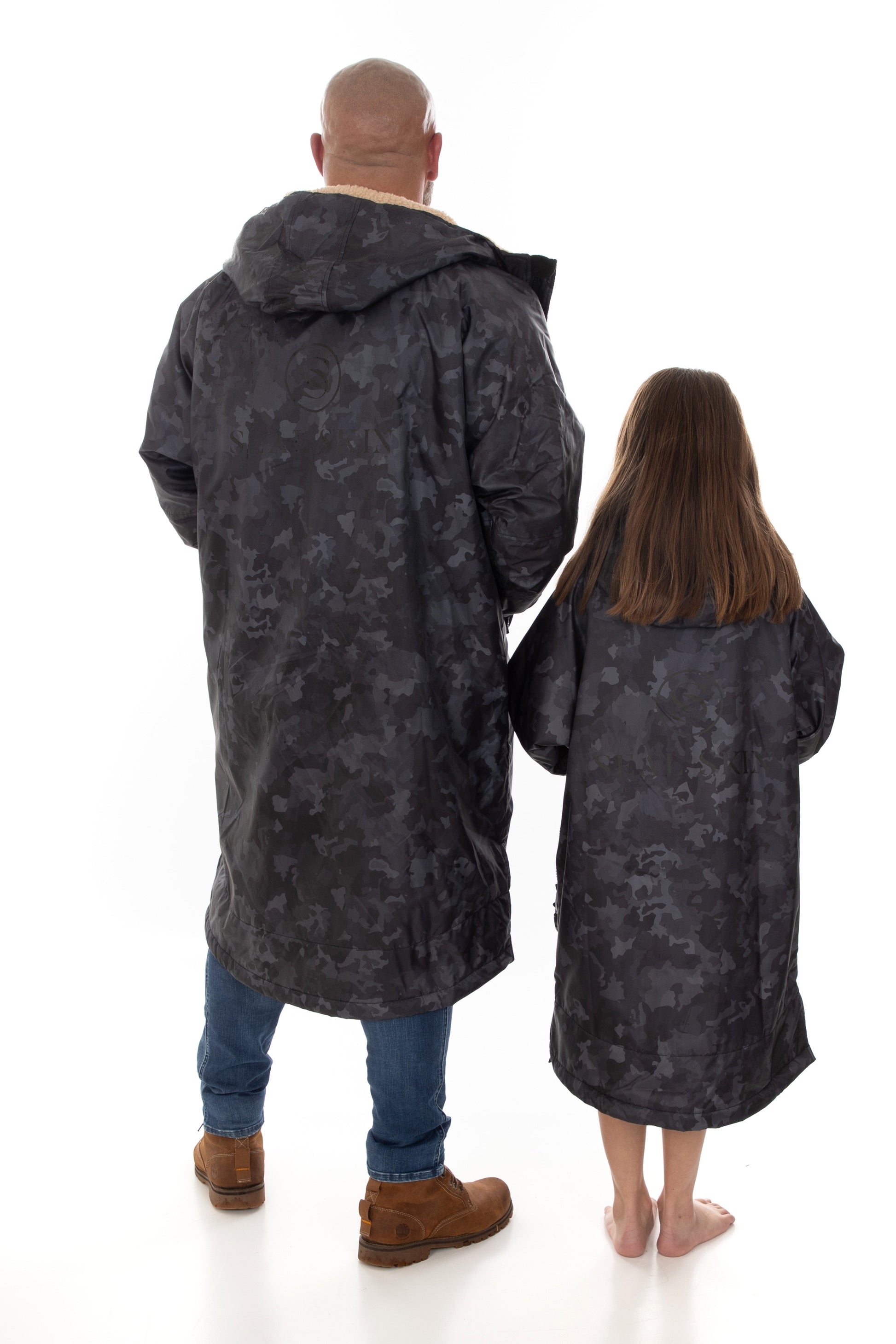 Junior Camo Changing Coat with Sherpa Lining