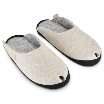 TOKU Brussels Slippers - Natural White