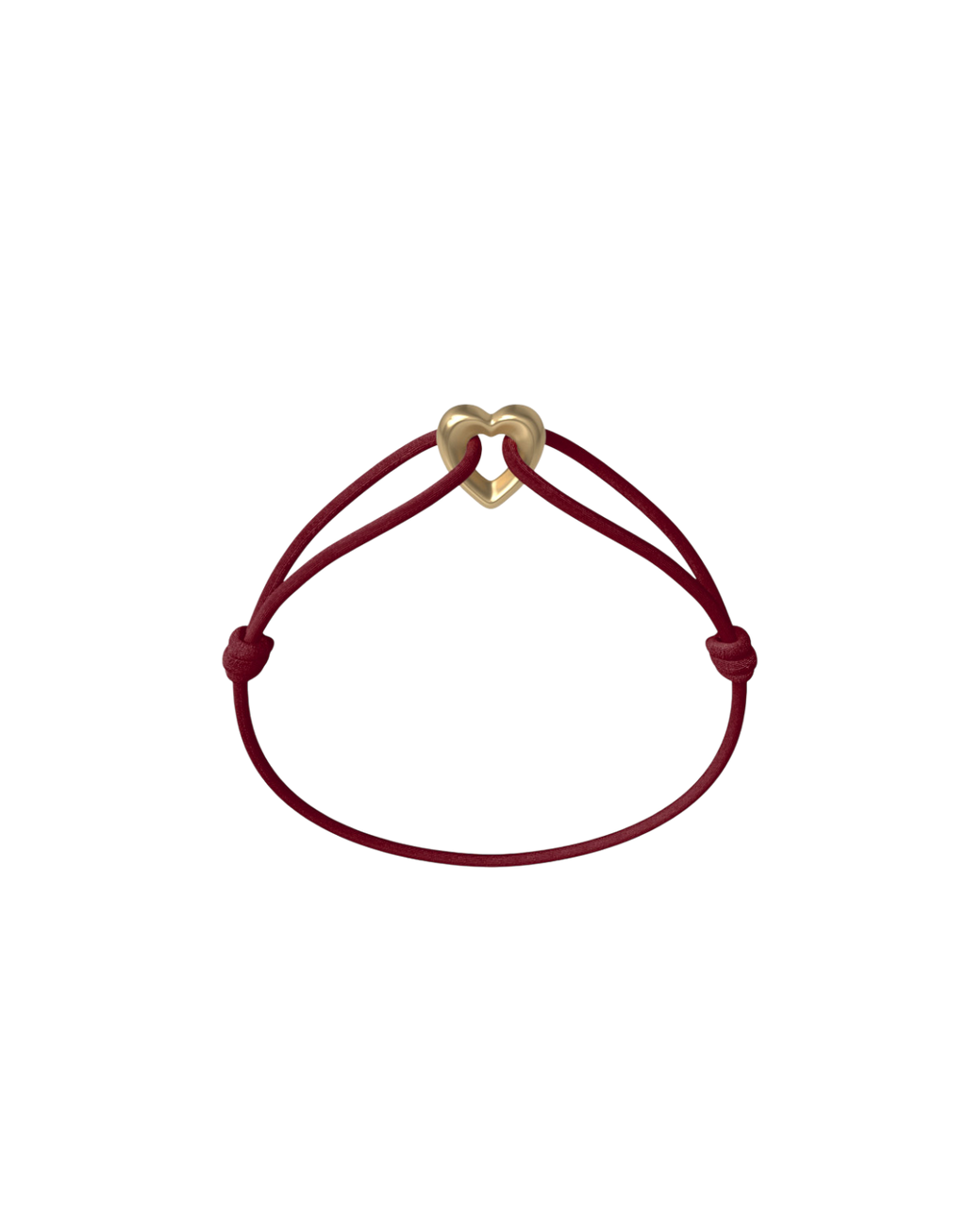 Golden Heart Cord Bracelet