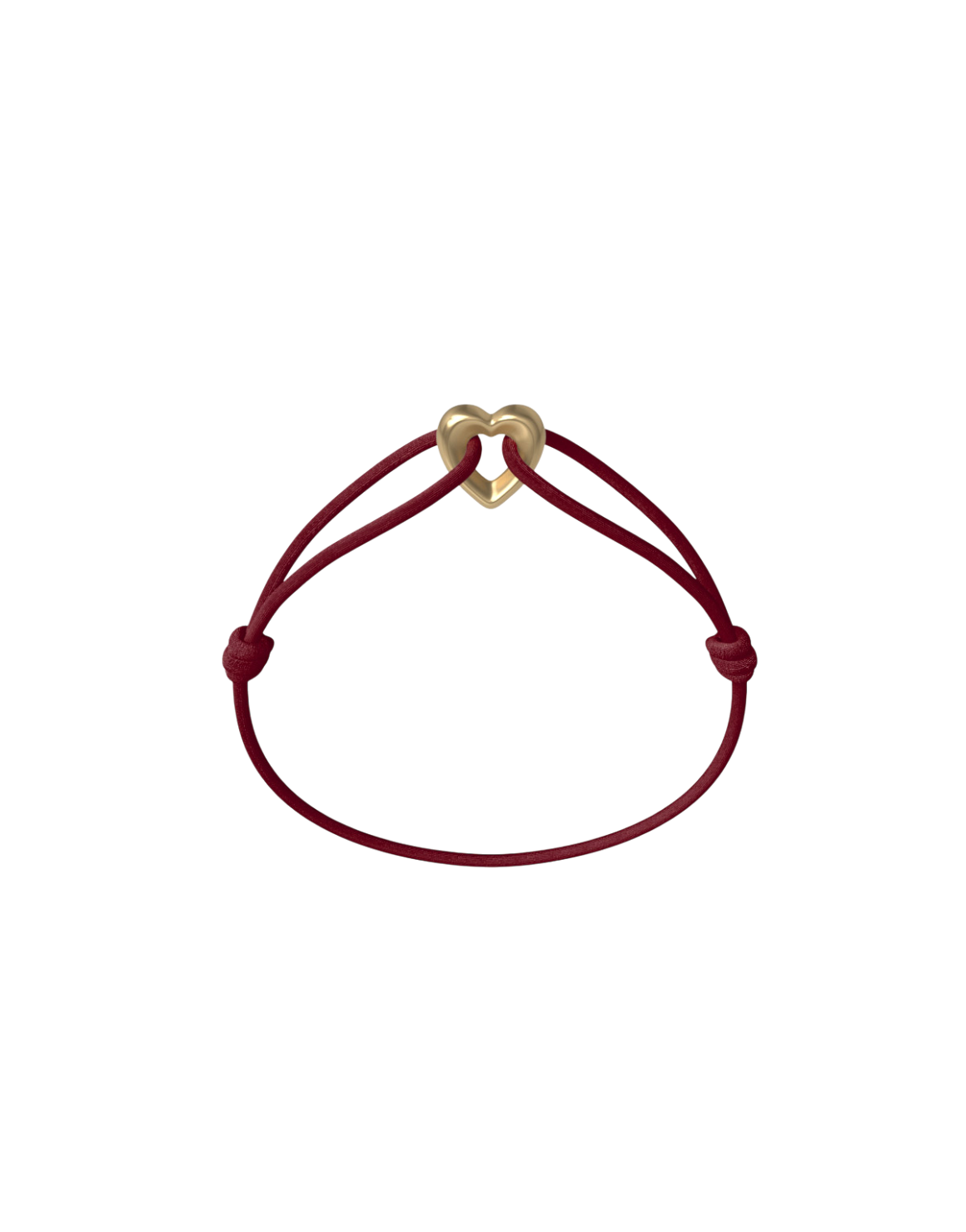 Golden Heart Cord Bracelet