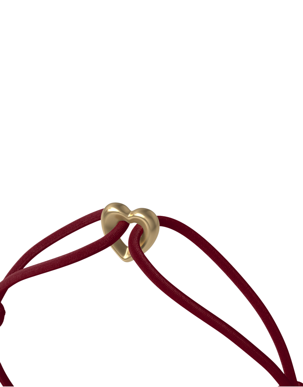 Golden Heart Cord Bracelet