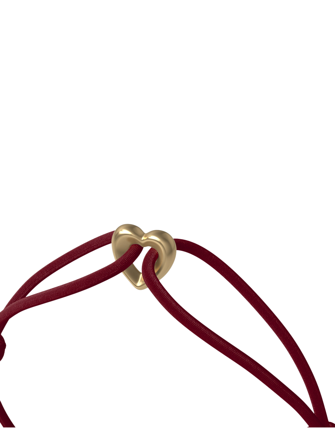 Golden Heart Cord Bracelet