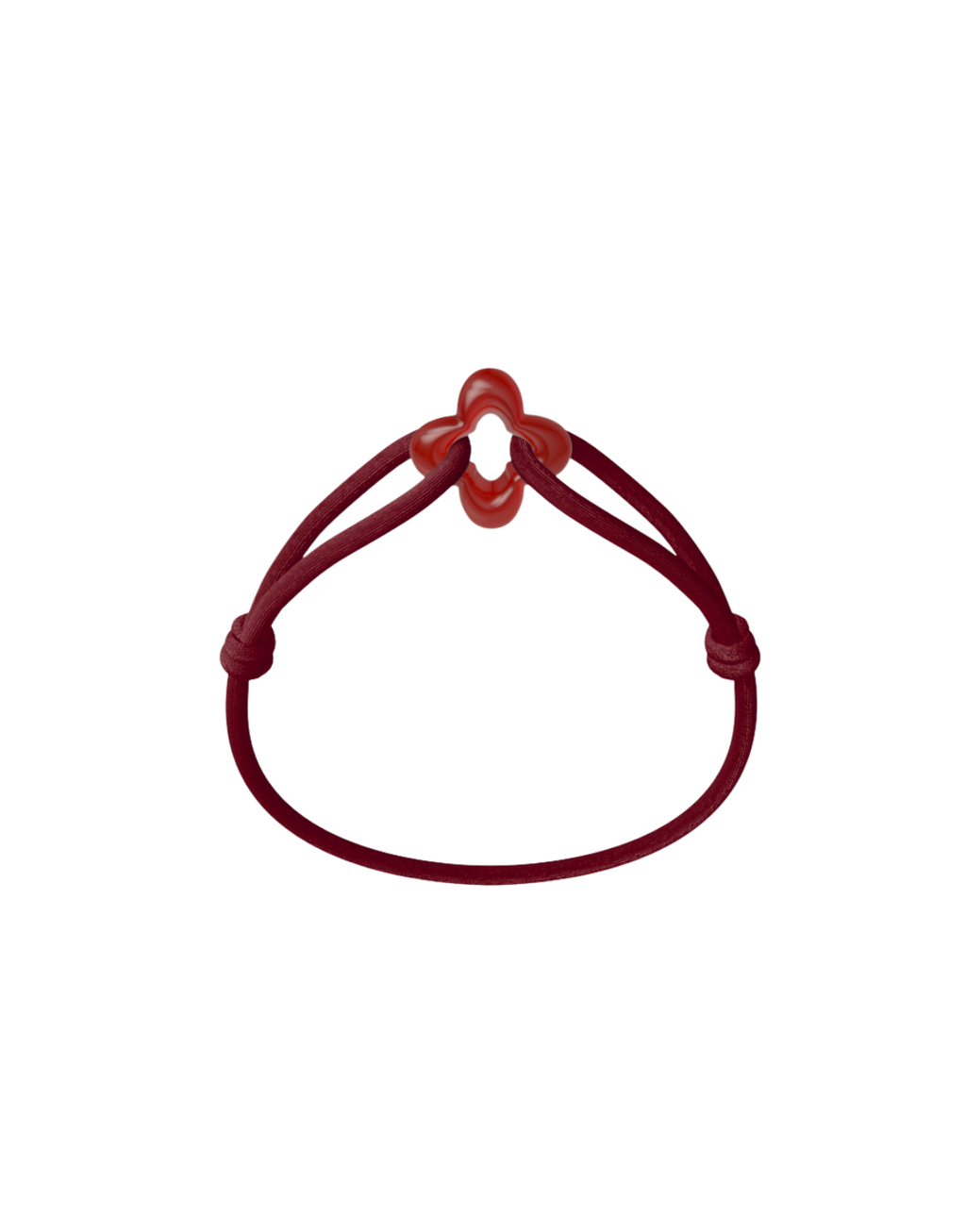 Red Clover Cord Bracelet