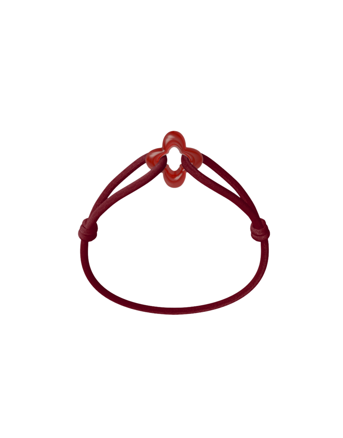 Red Clover Cord Bracelet