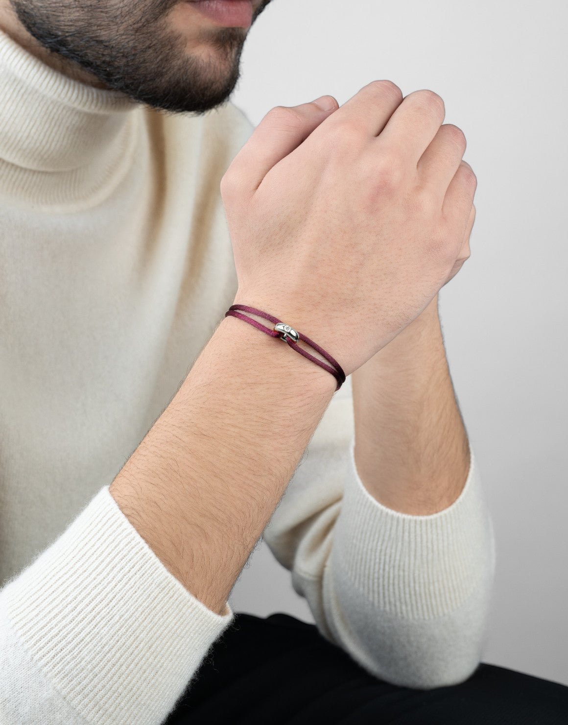 Silver Soho Diamond Cord Bracelet