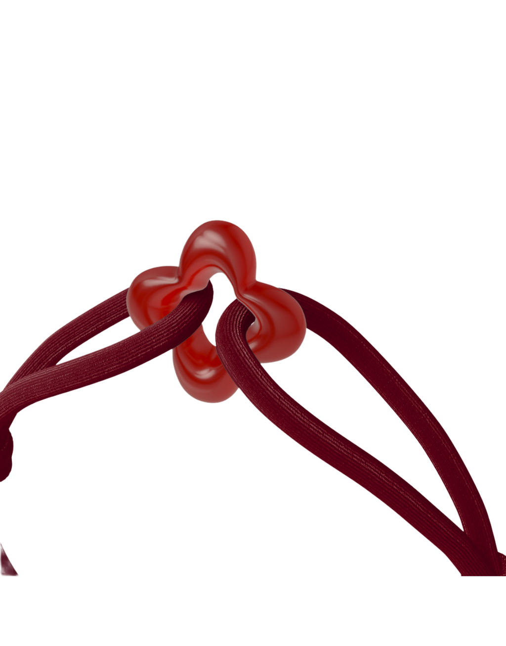 Red Clover Cord Bracelet