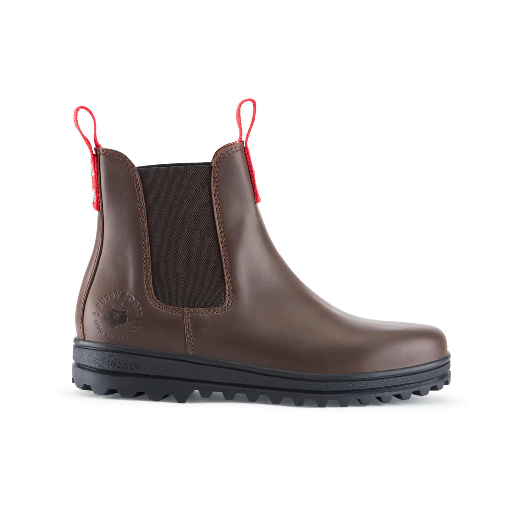 Women's Brown Leather Winter Chelsea Boot