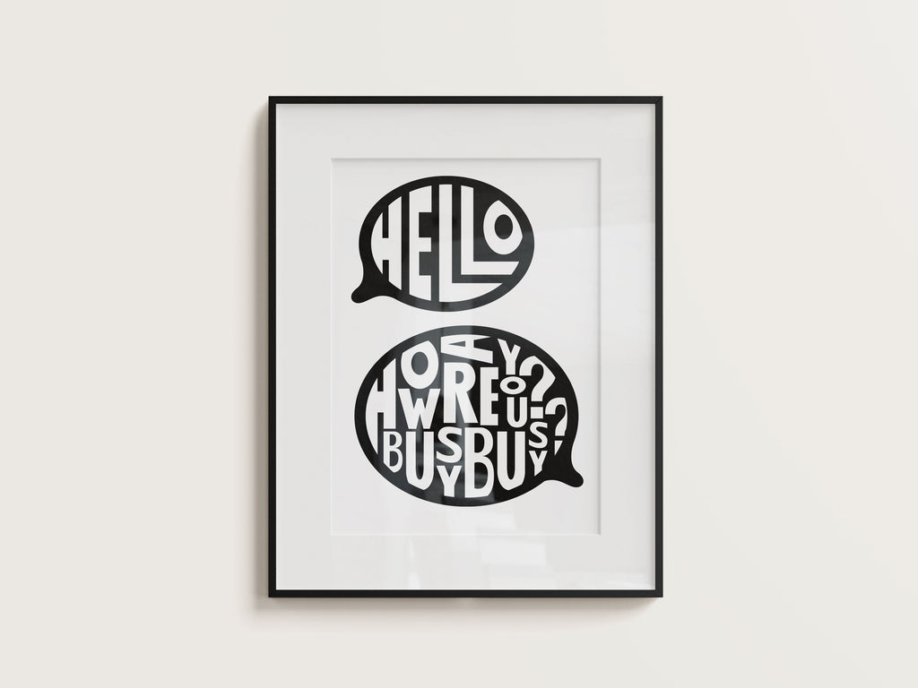 Busy Busy Screen Print Poster