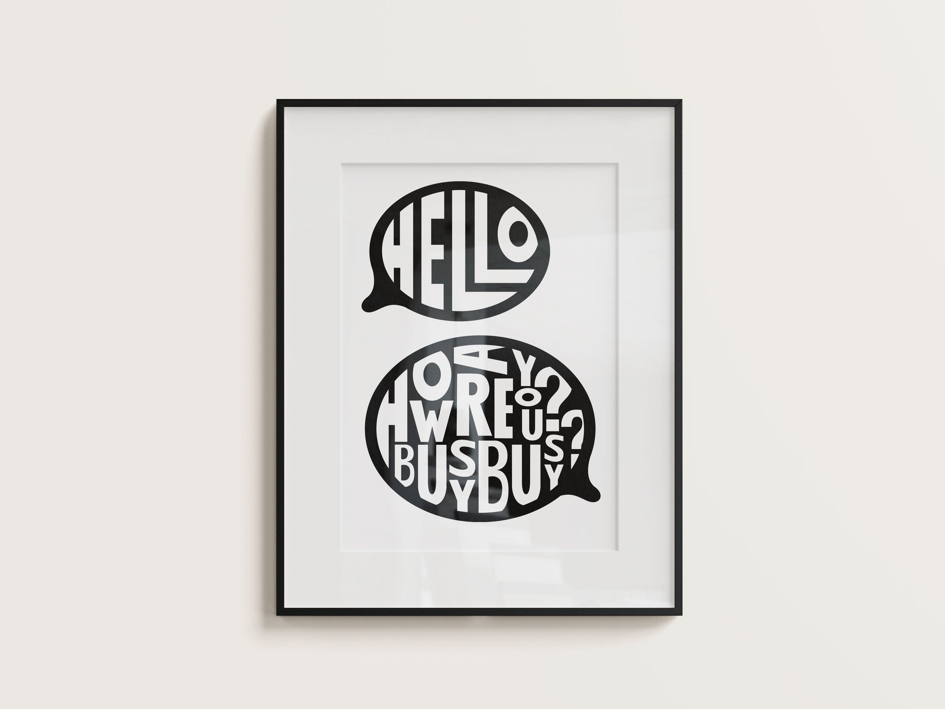 Busy Busy Screen Print Poster