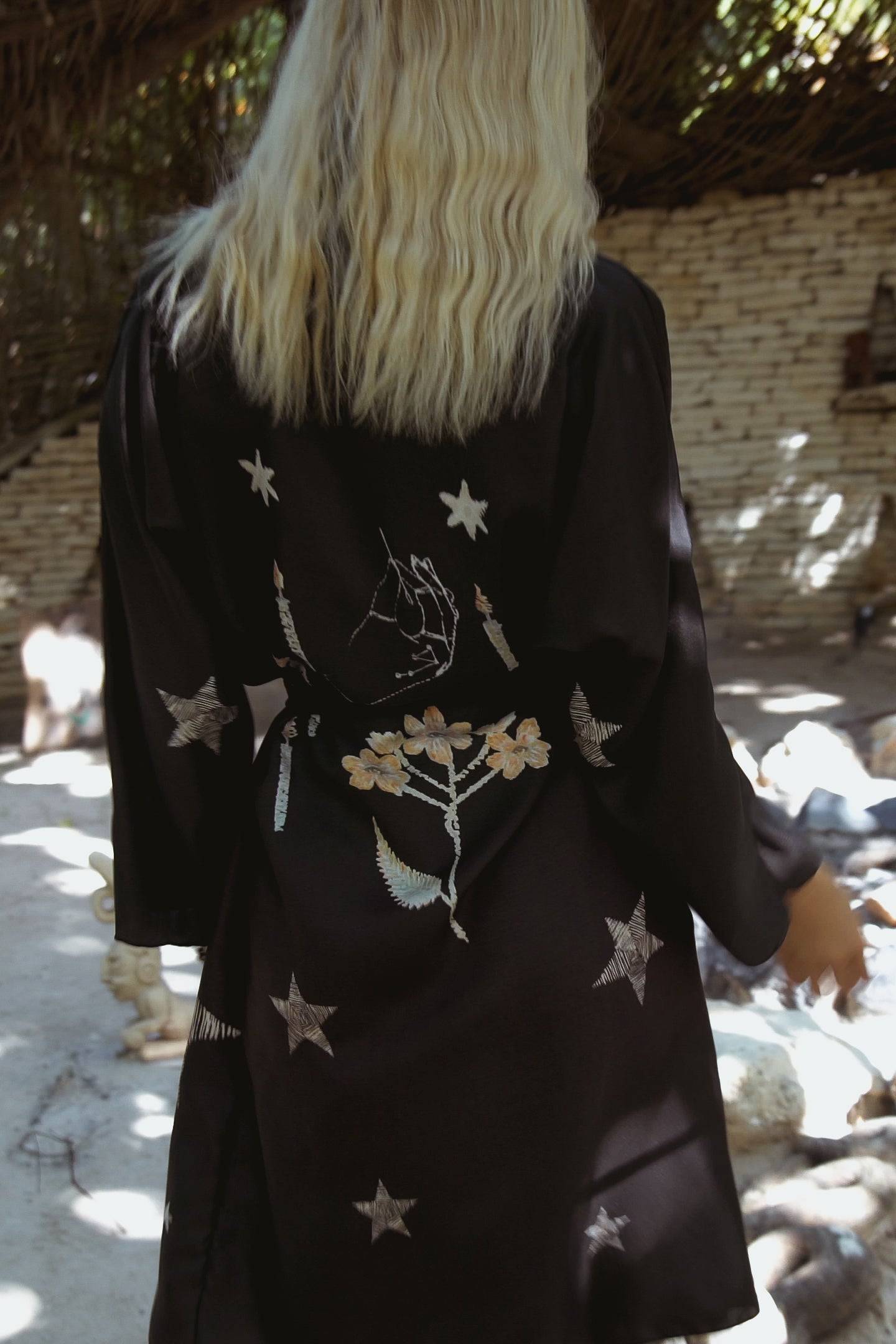Royal Robe Kimono in Starry Night