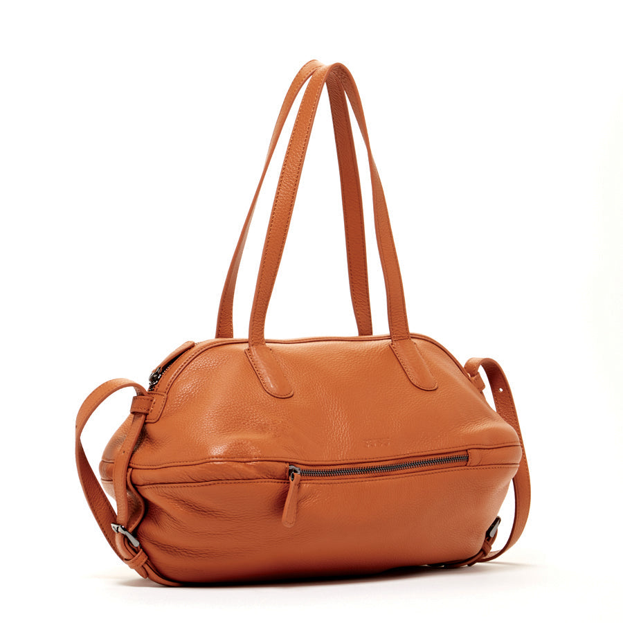 Brown Leather Satchel Shoulder Bag
