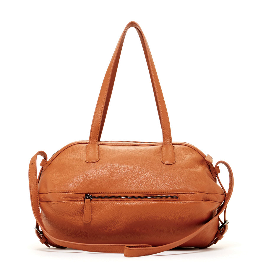 Brown Leather Satchel Shoulder Bag