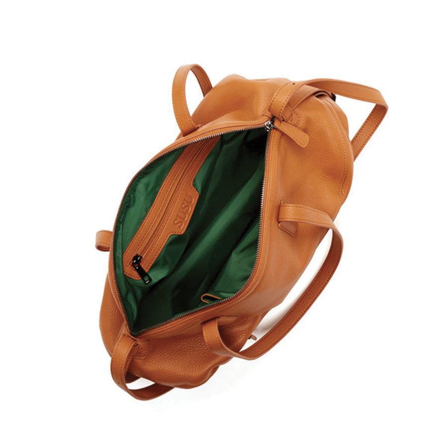 Brown Leather Satchel Shoulder Bag