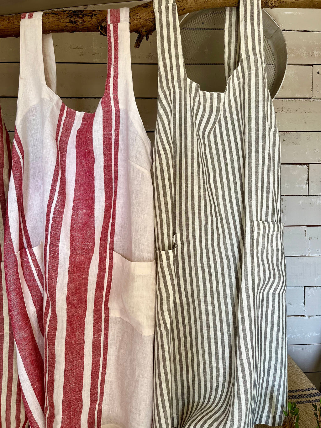 Natural Linen Apron Handmade