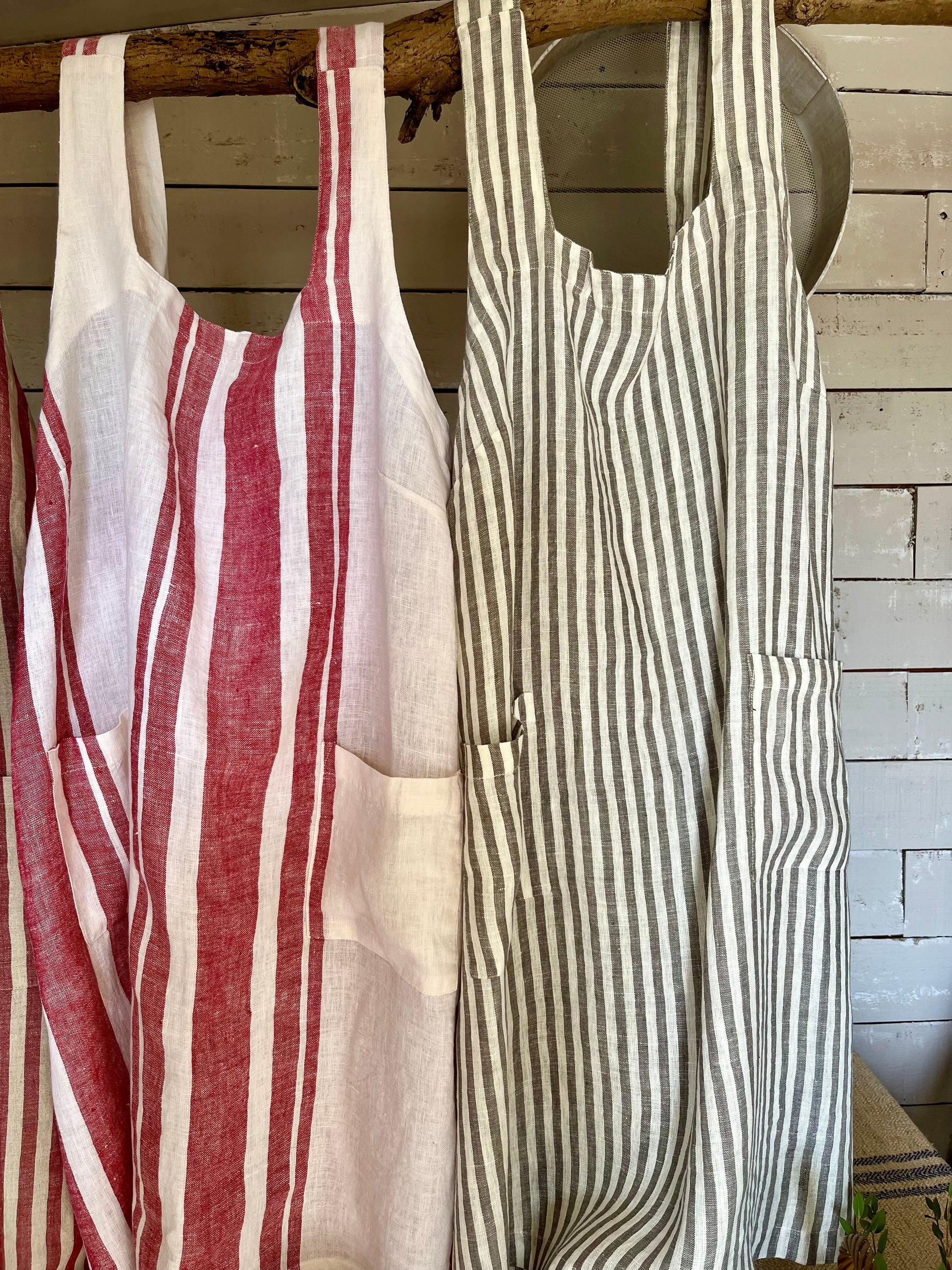 Natural Linen Apron Handmade