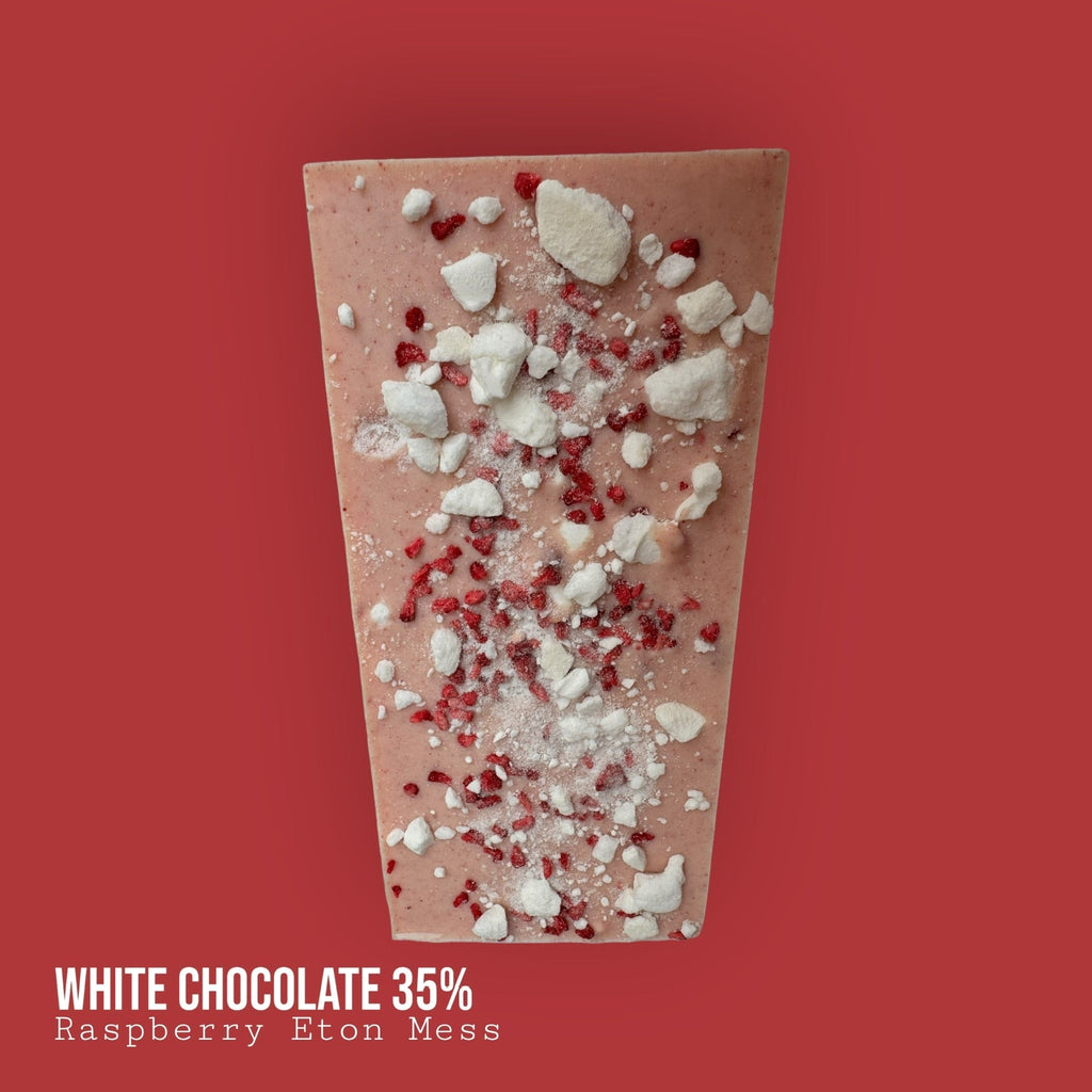 White 35% Raspberry Eton Mess Bar 110g