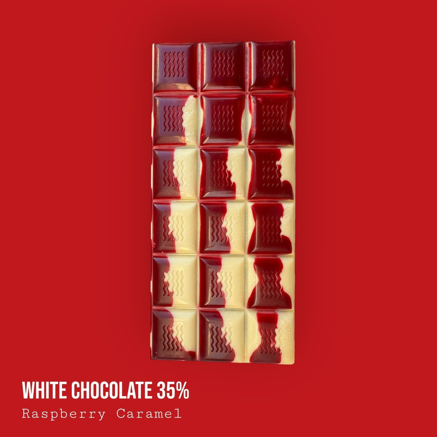 White Chocolate Raspberry Caramel Bar 120g