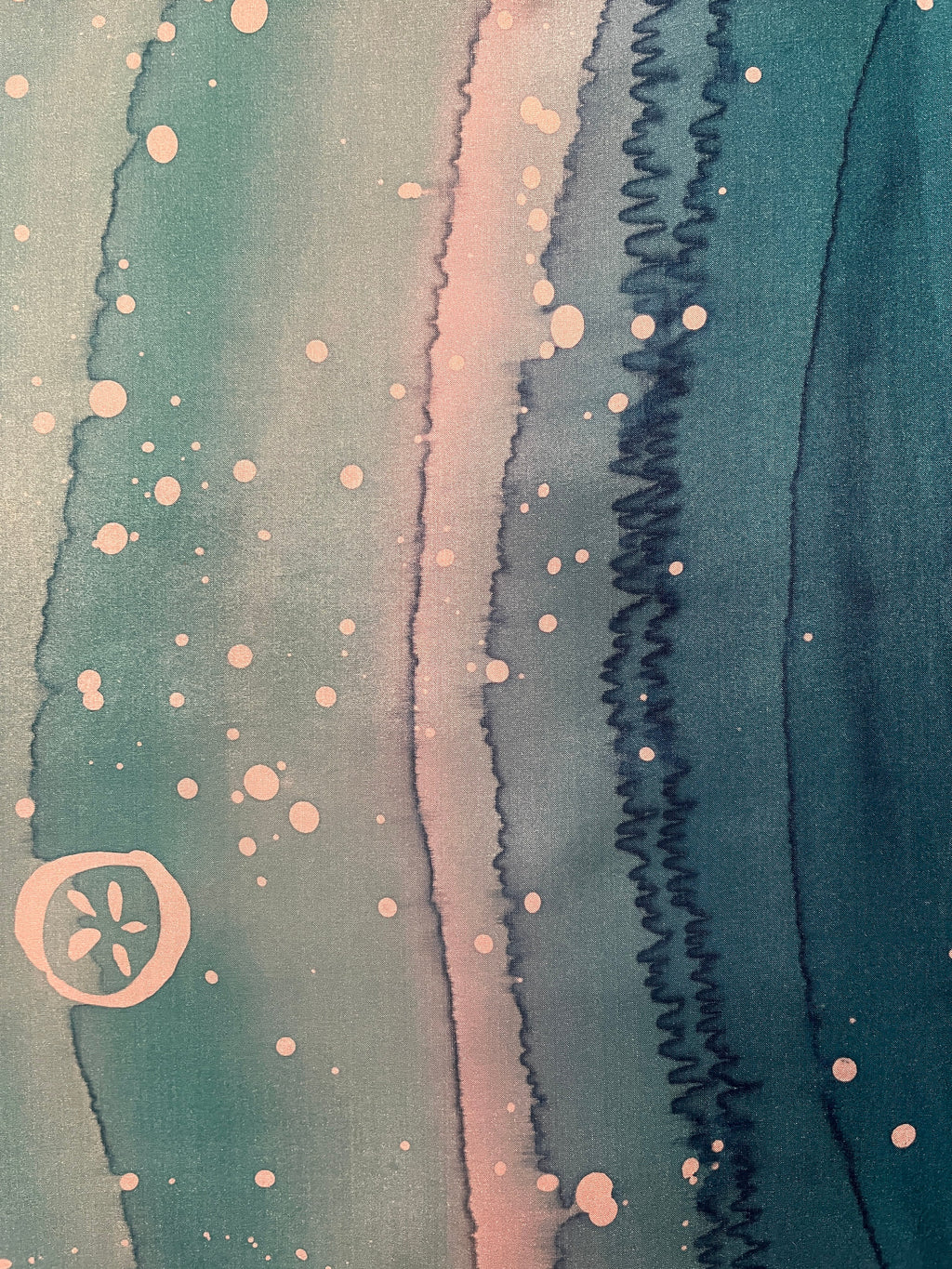 “Surf Zone I" - Silk Wall Hanging - $150