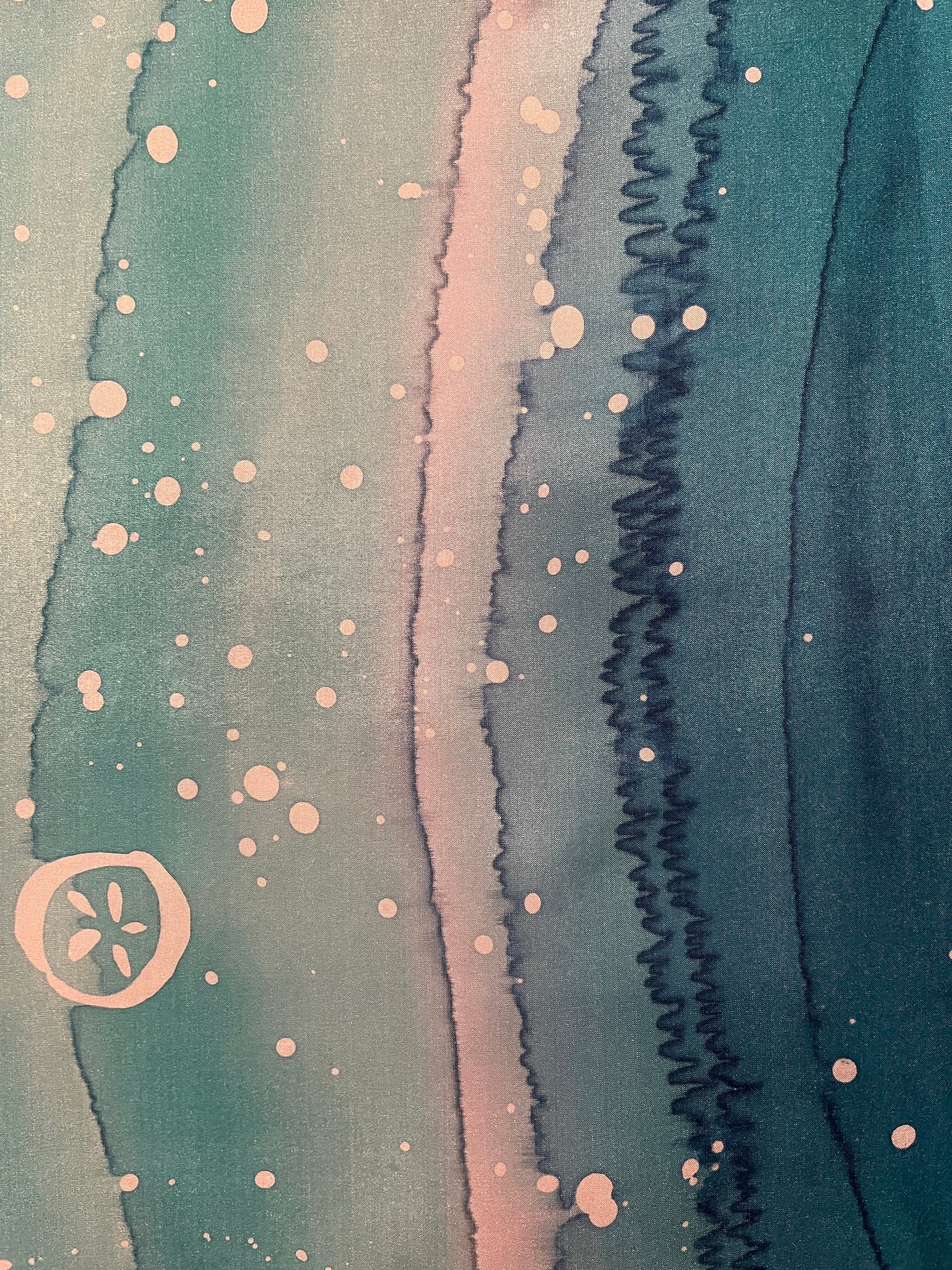 “Surf Zone I" - Silk Wall Hanging - $150