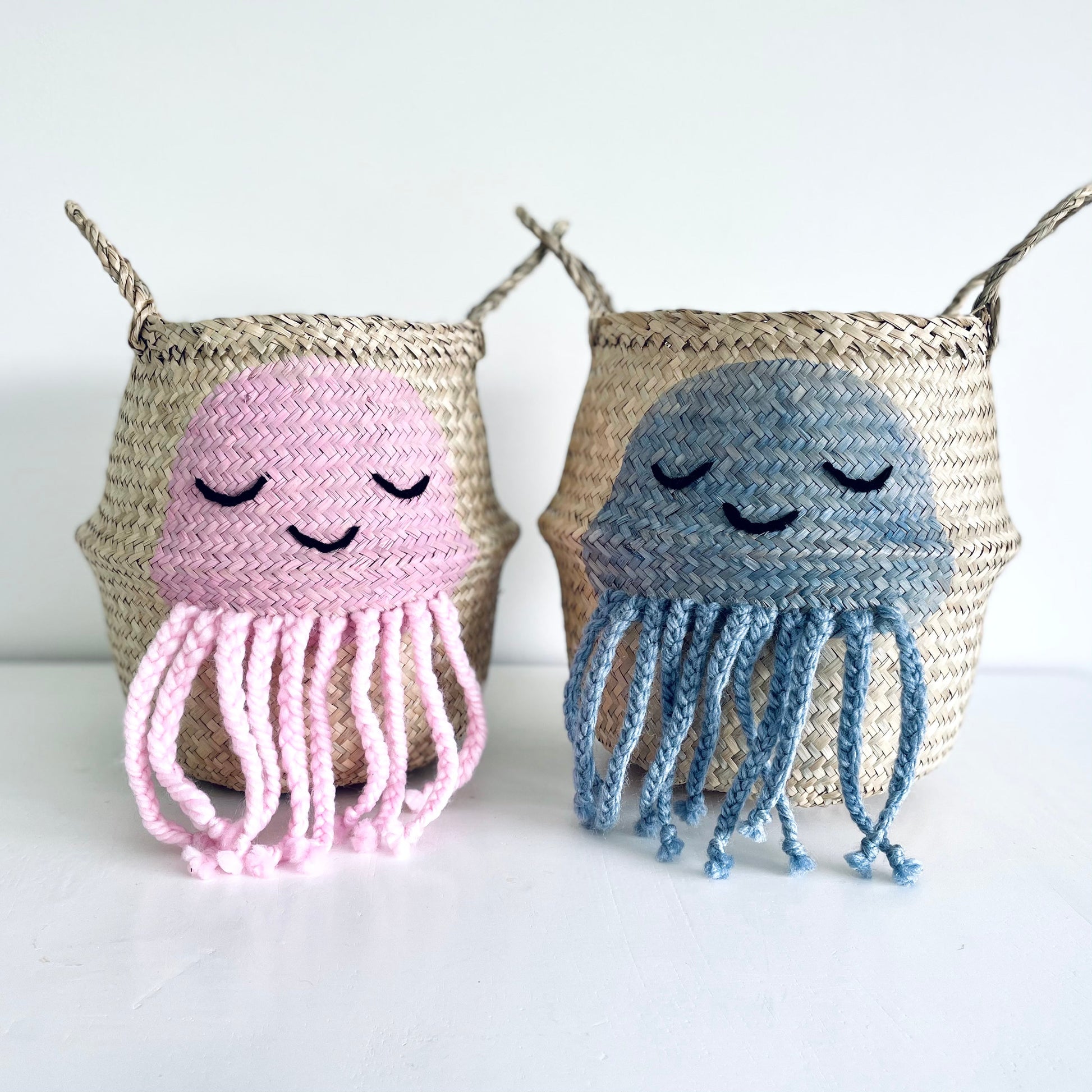 Pink Jellyfish Basket - Small