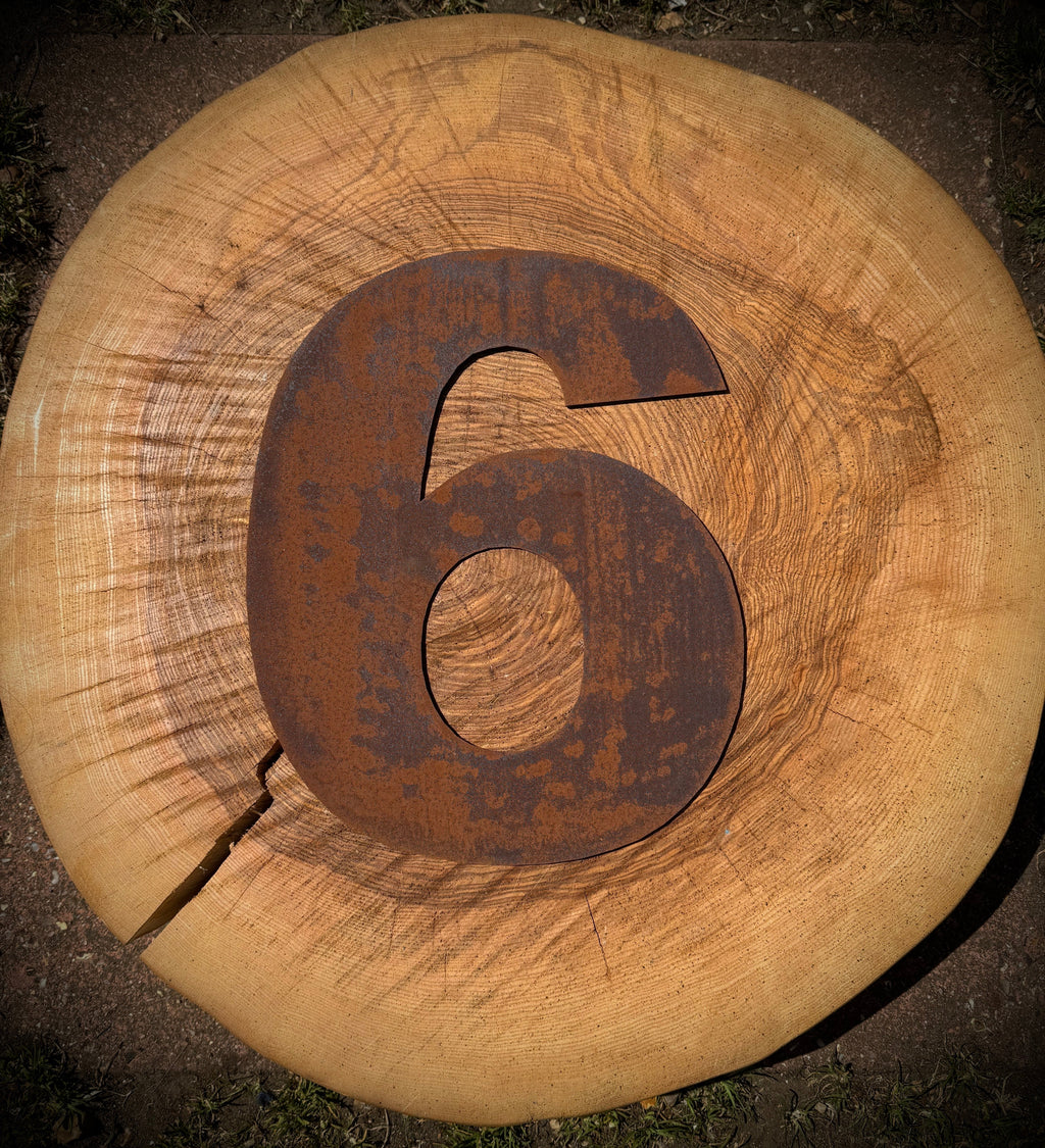 5" Fat Font Rusty Metal Letters A-Z 0-9