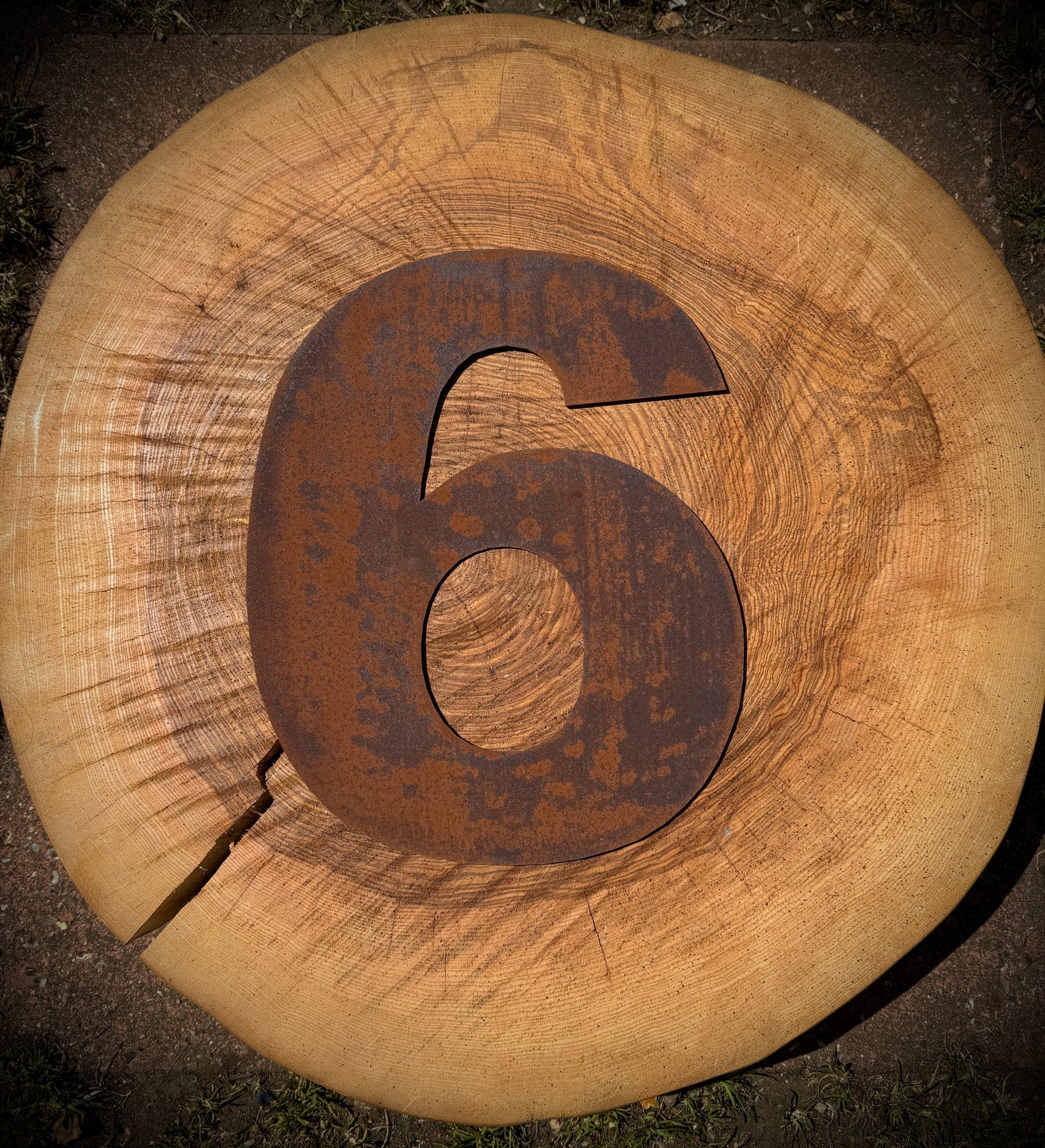 5" Fat Font Rusty Metal Letters A-Z 0-9