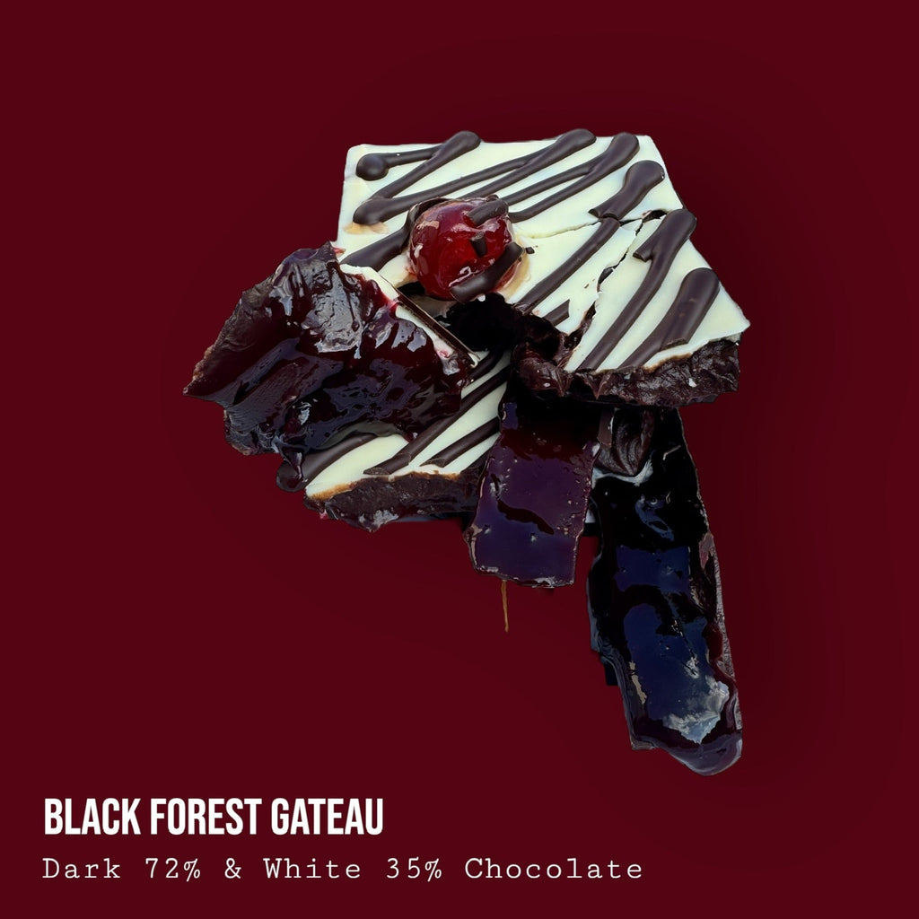 Black Forest Gateau Dark and White Chocolate Dessert Bar 250g