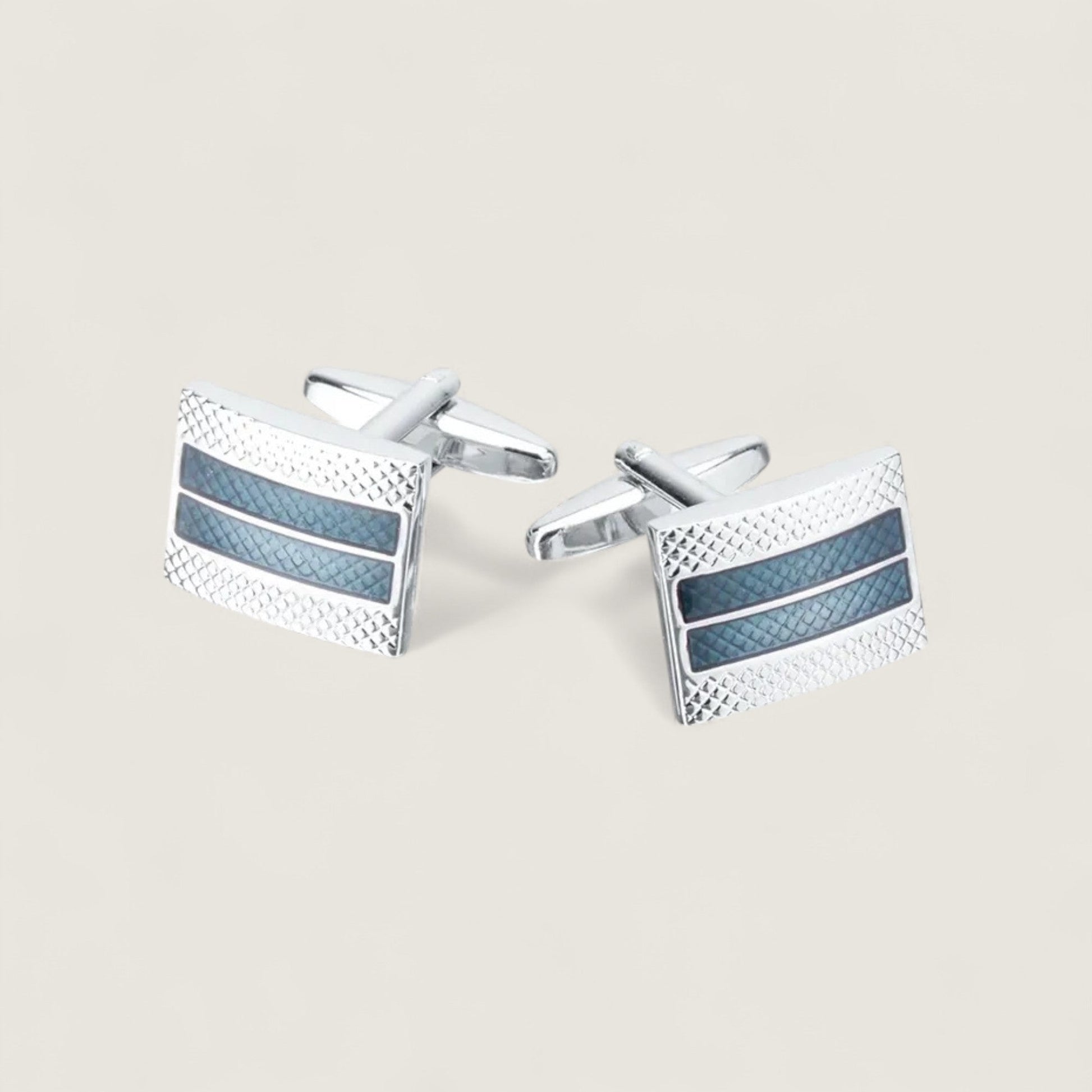 Classic Indigo Enamel Cufflinks
