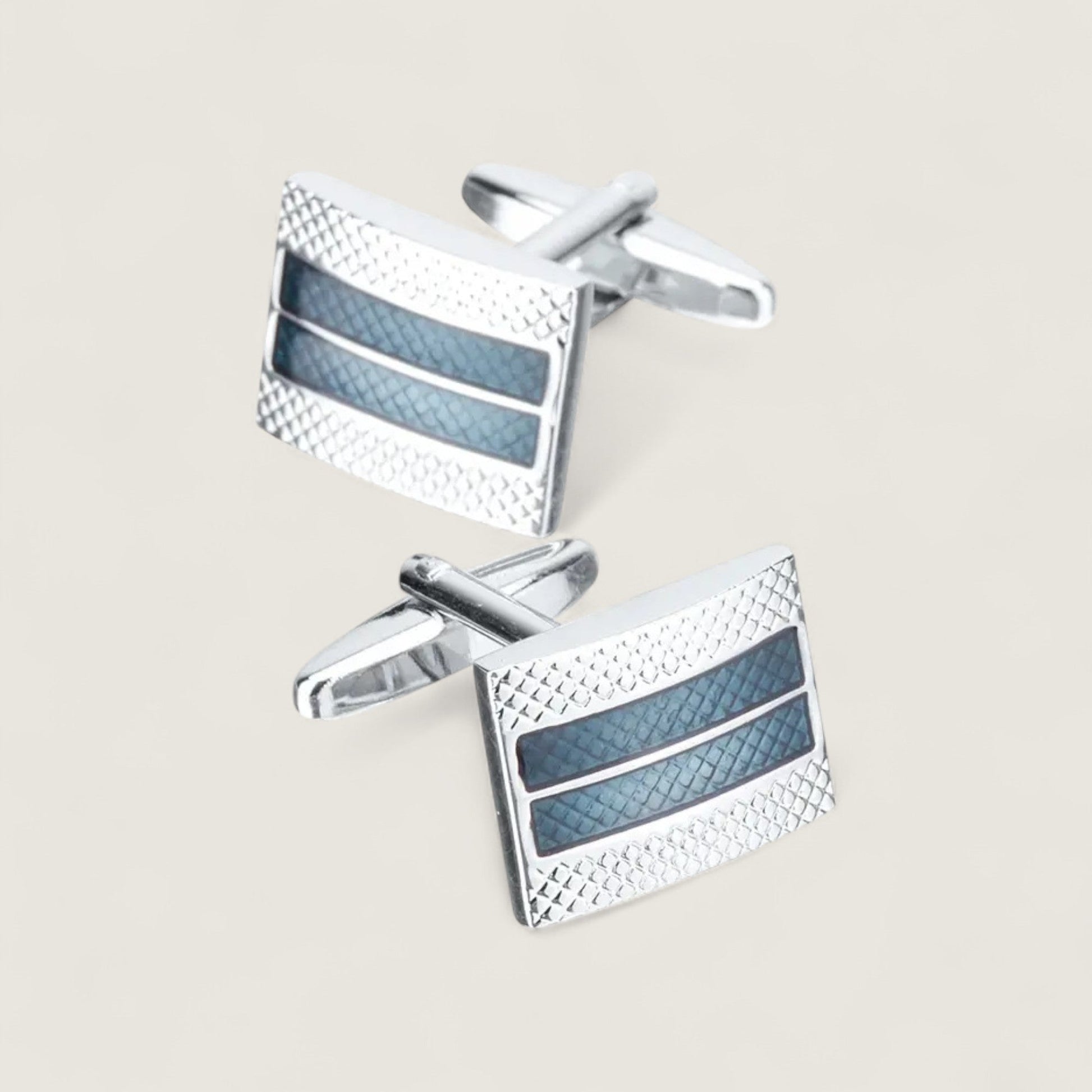 Classic Indigo Enamel Cufflinks