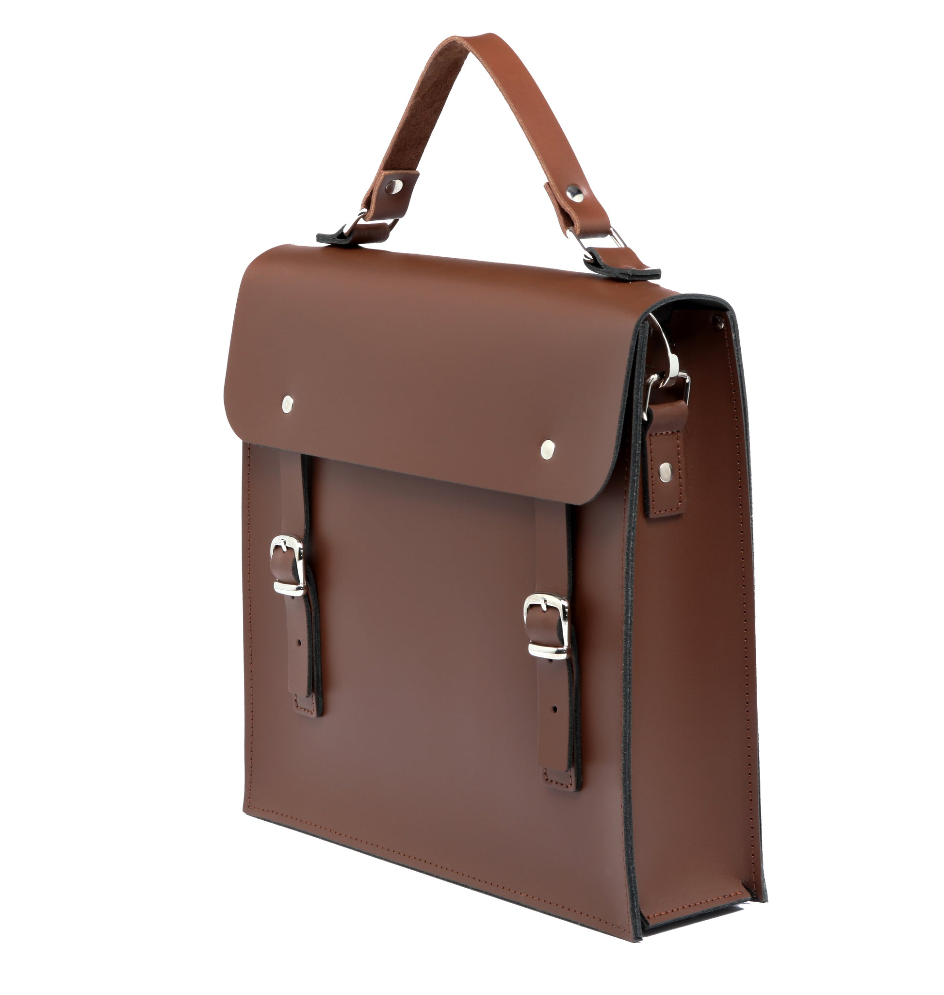 NEW Chestnut Leather Two Tone Backpack Satchel