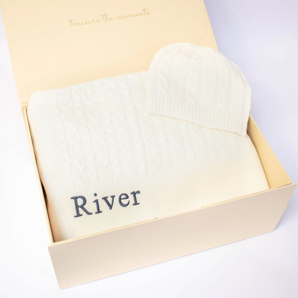 Classic Cashmere Baby Gift Set in Ivory