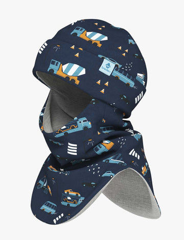 Winter Kids Balaclava – 2in1 Hat & Scarf, Double Merino Lining by Breden at brixbailey.com