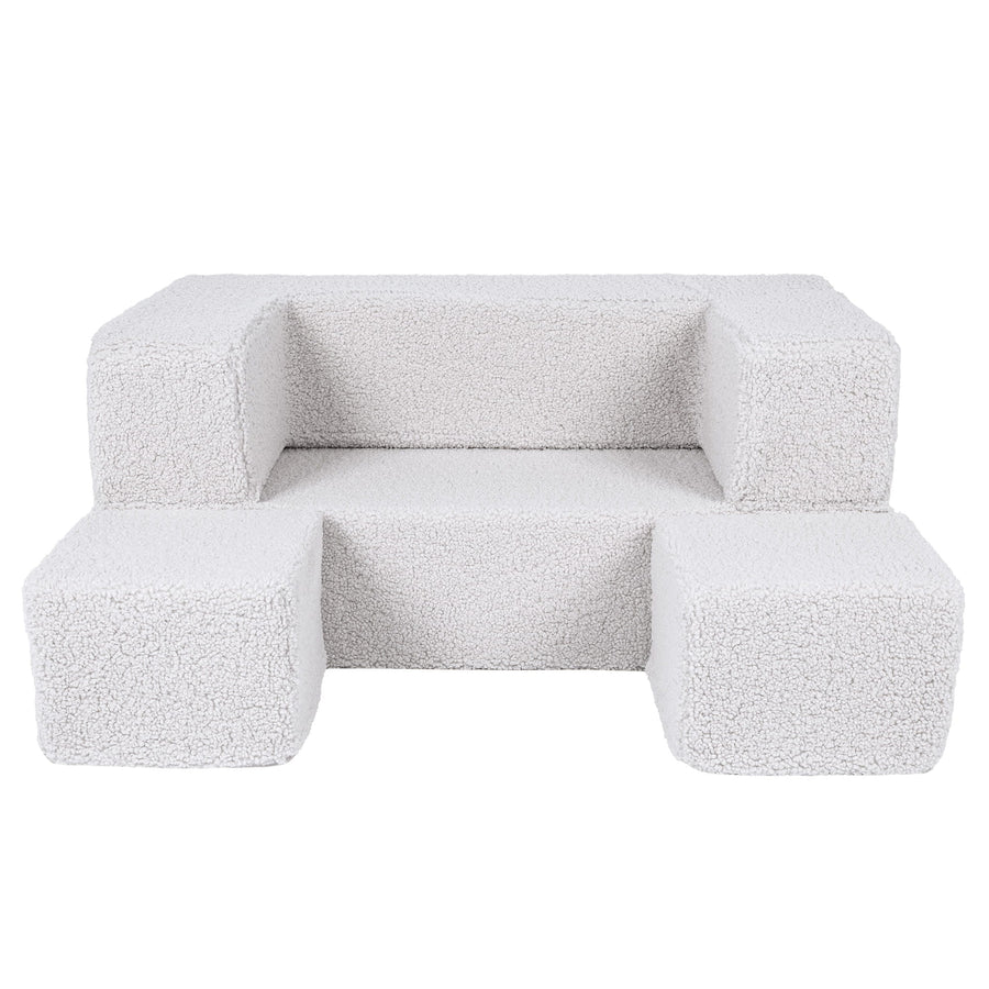 Cute MeowBaby® Children’s Sofa with Poufs – Playful & Convertible by MeowBaby at www.brixbailey.com