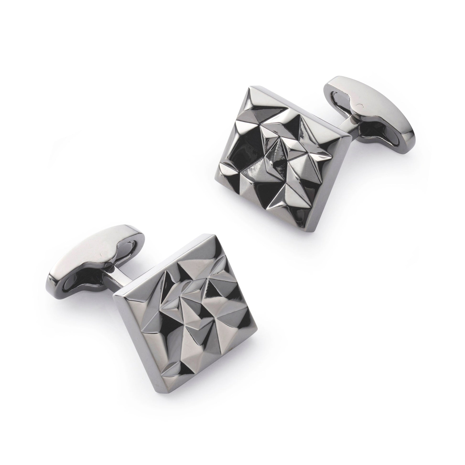 Modernist Cufflinks In Gun Metal