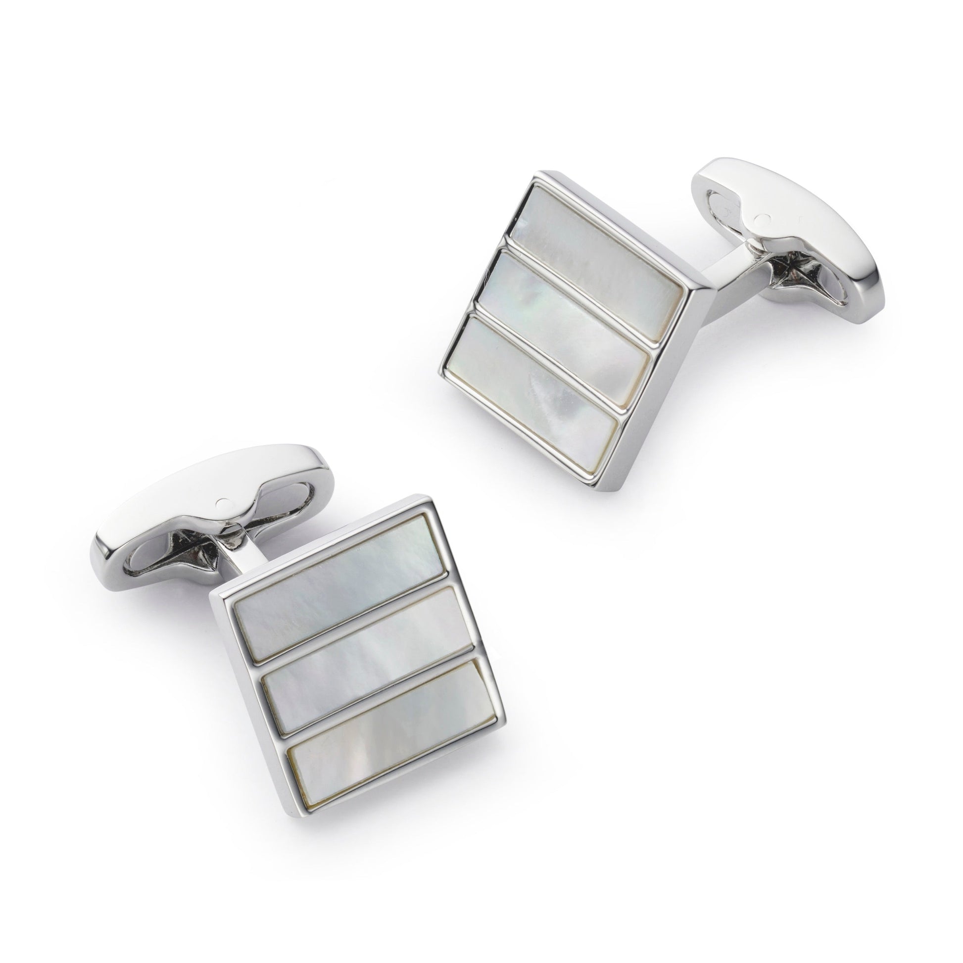 Triptych Cufflinks In Mother Of Pearl