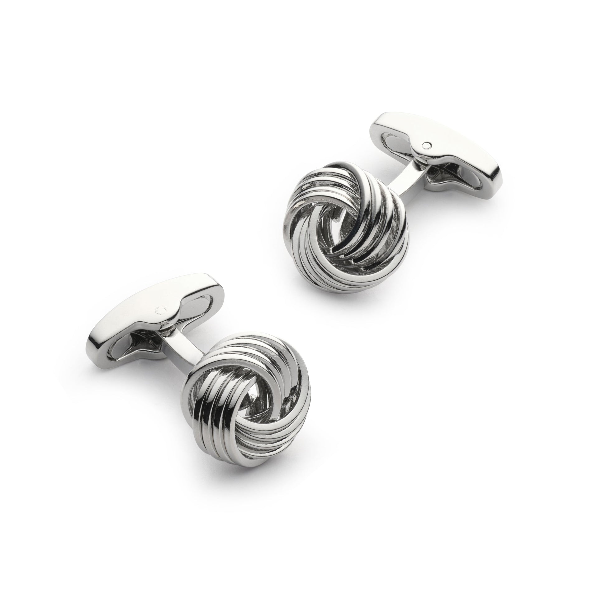 Knot Cufflinks In Silver