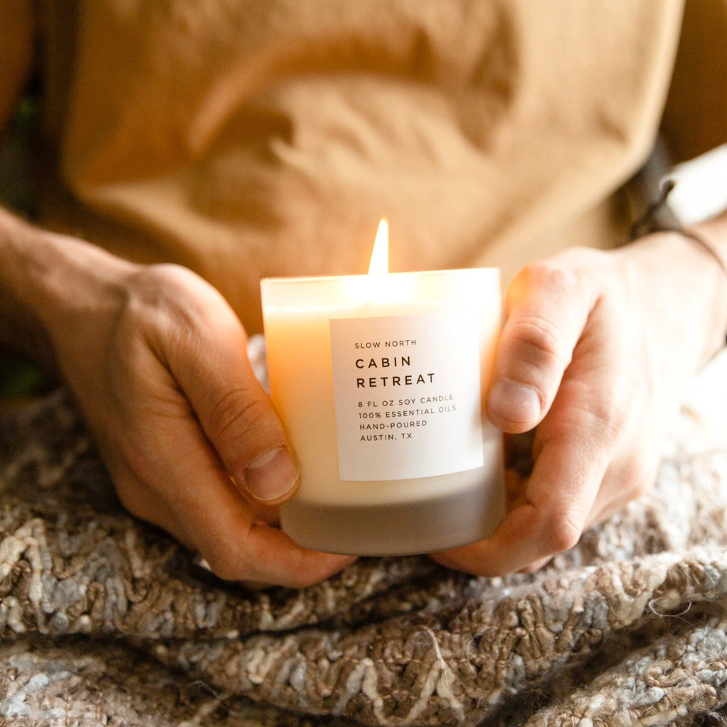 Cabin Retreat Candle in Cedarwood, Grapefruit and Cinnamon