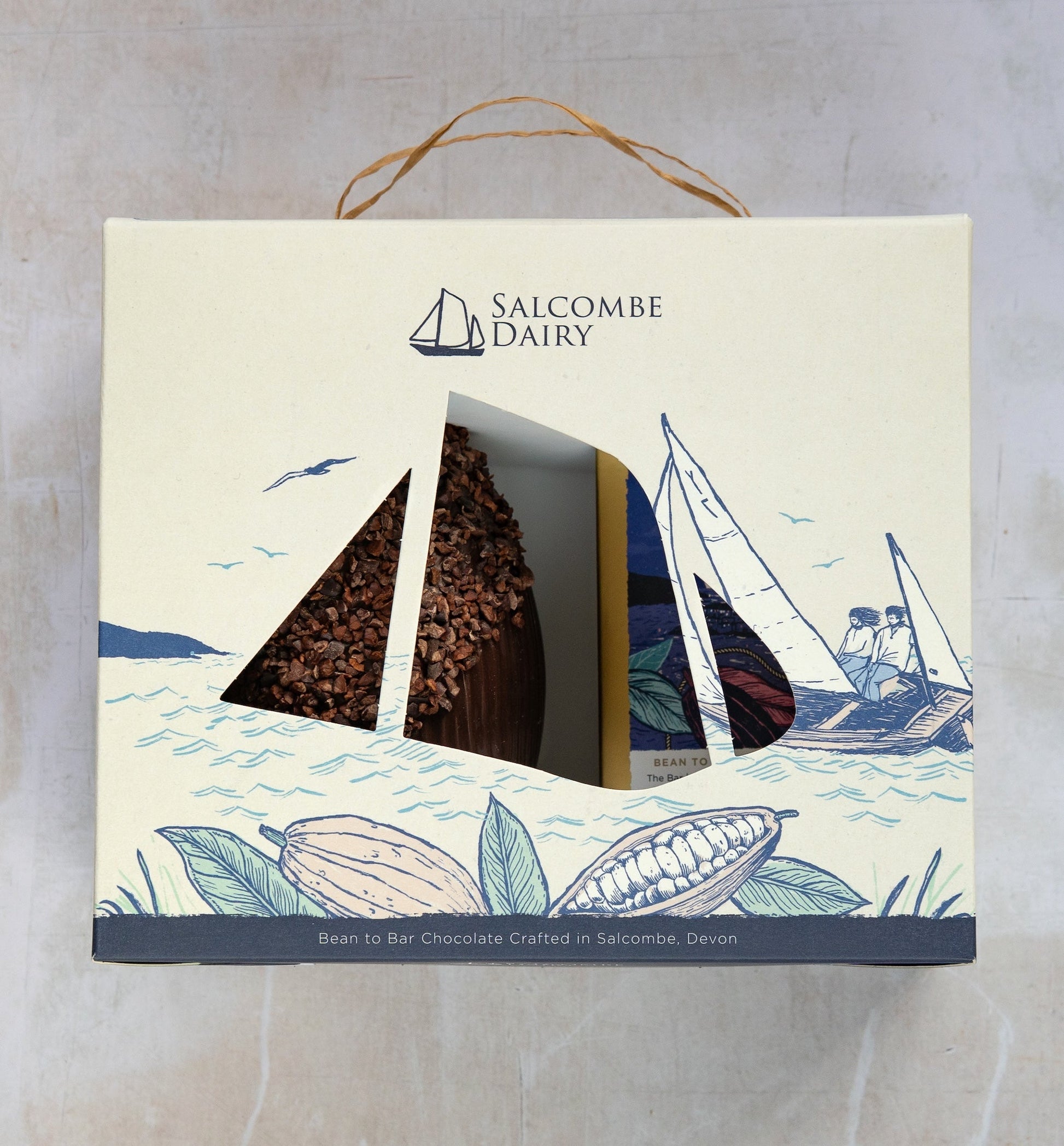 Vegan Friendly Organic Dark Chocolate Cacao Nibs Easter Egg