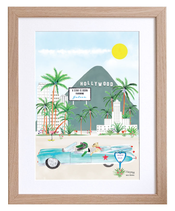 The Personalised Hollywood Artwork for Boys