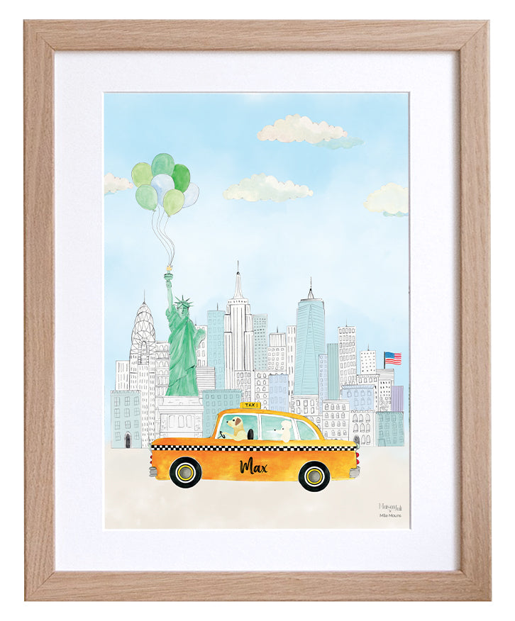 The Personalised Yellow Taxi of New York for boys