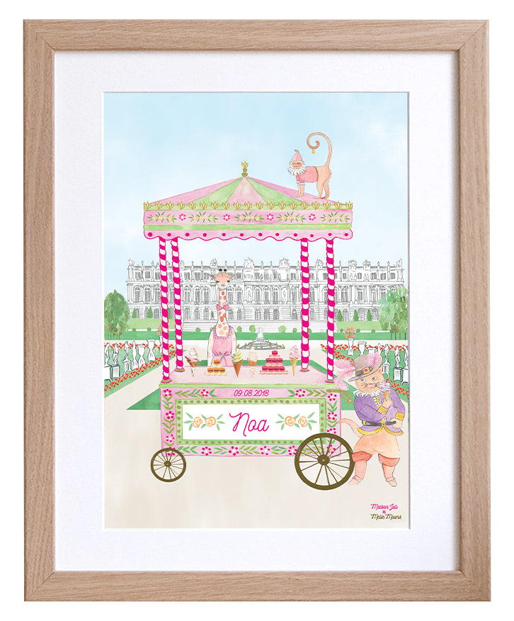 Personalised Animal Ice-Cream Stand in The Palace of Versailles for Girls