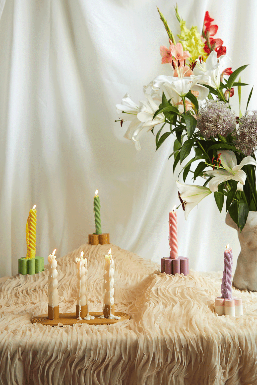 Minimalist Triple Candle Holder