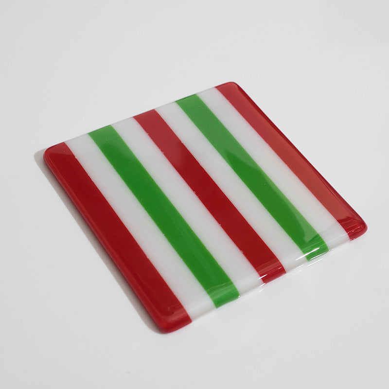 Candy Cane Striped Coaster - Oceanside Collection