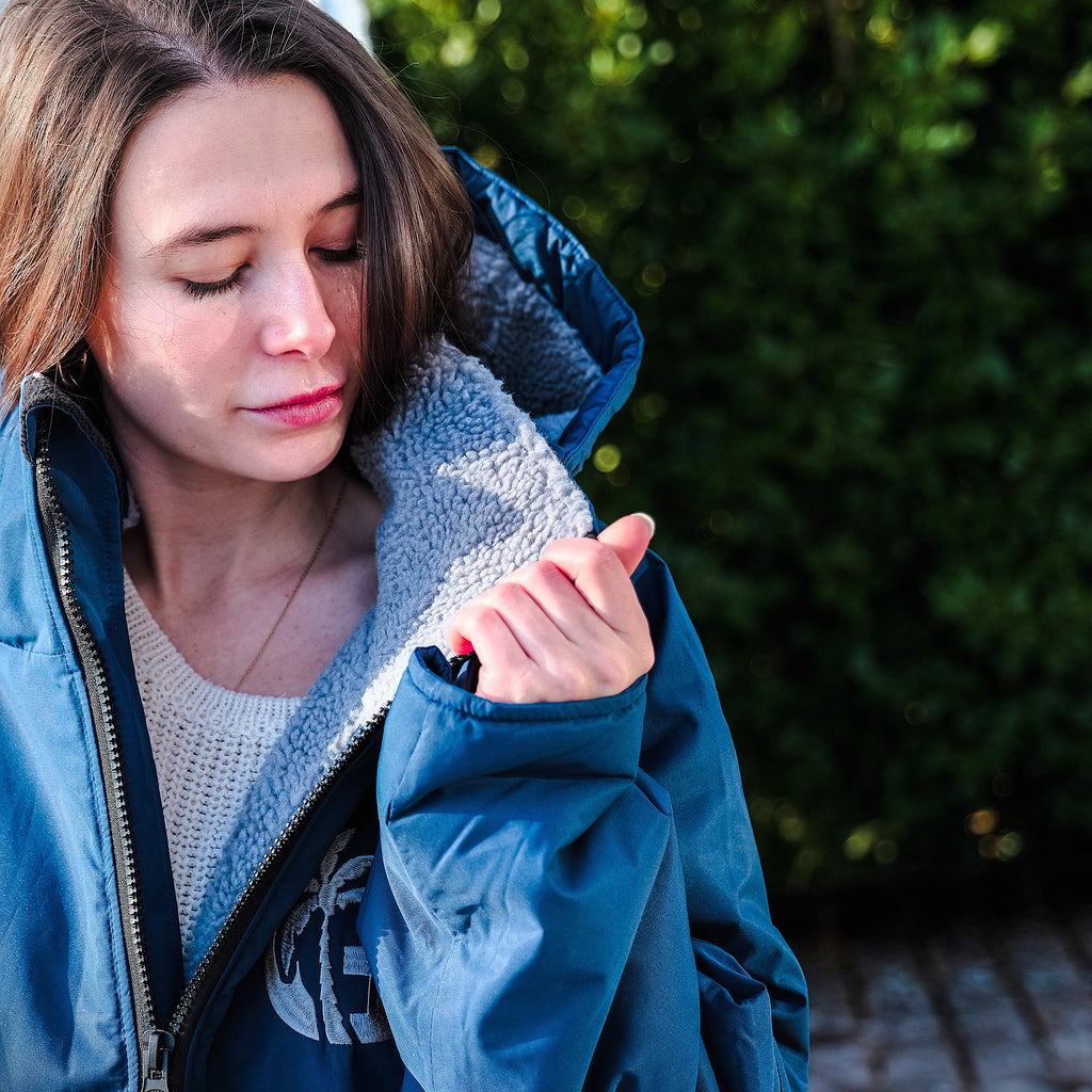 Sports Cape Navy and Grey