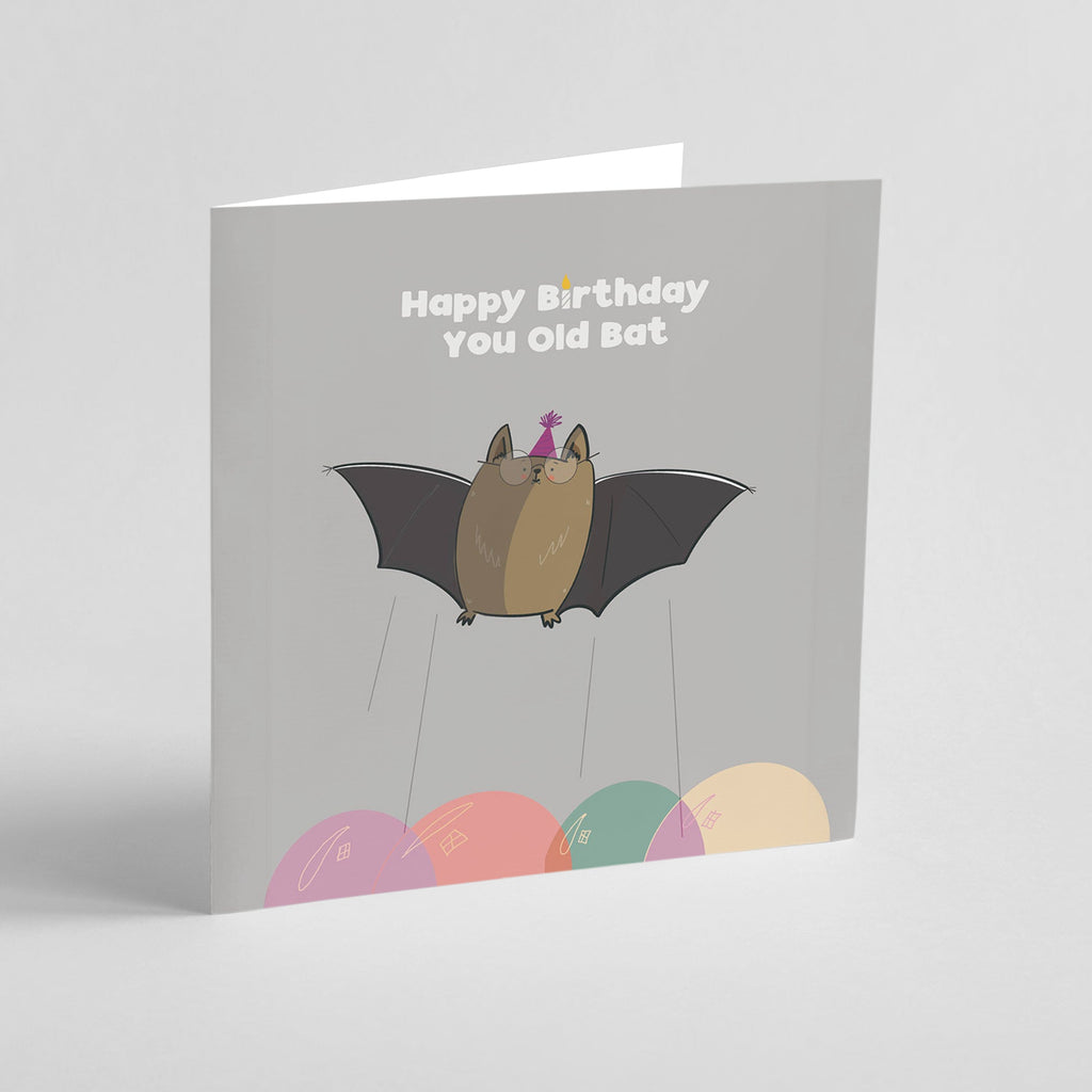 Happy Birthday You Old Bat Card Funny Greeting Card