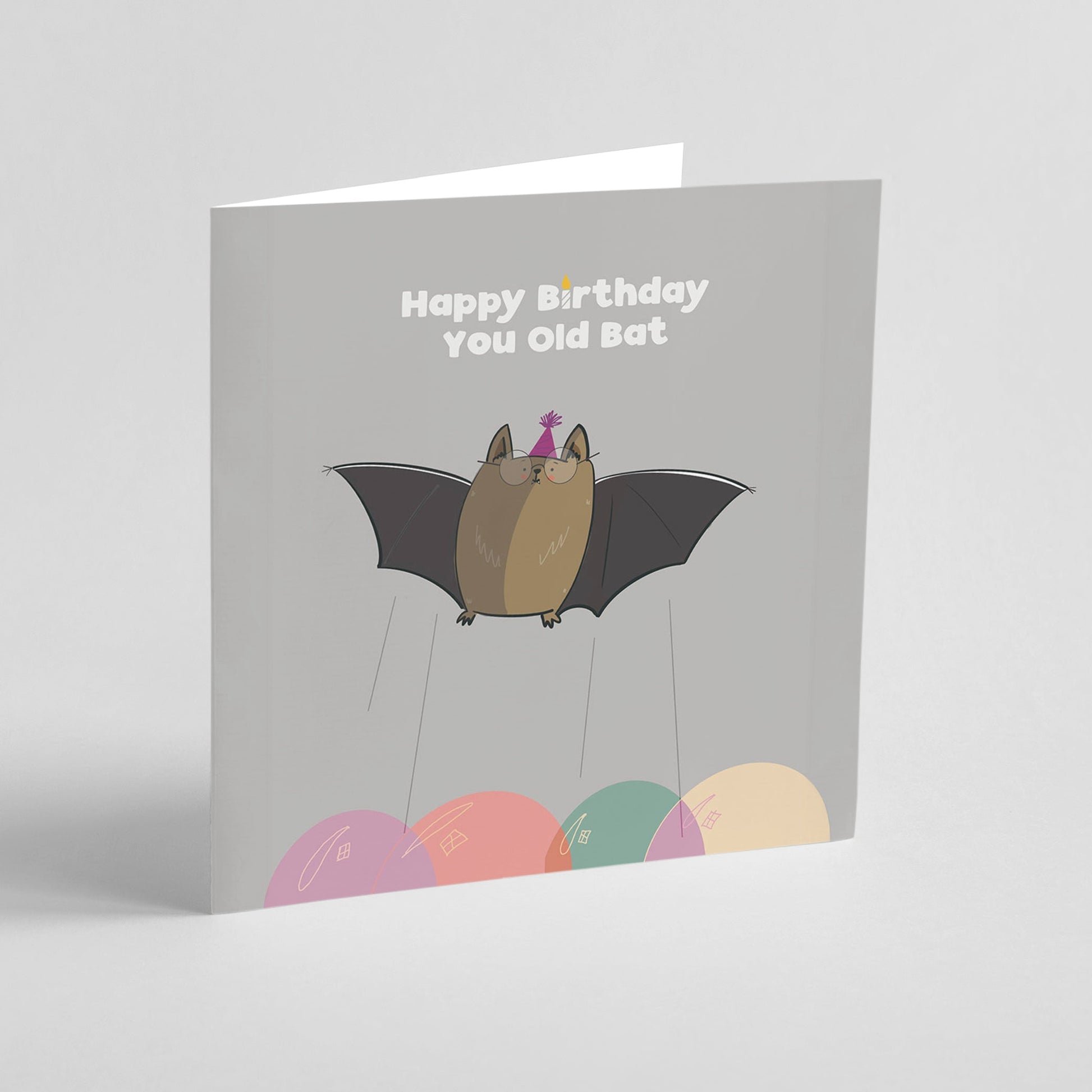 Happy Birthday You Old Bat Card Funny Greeting Card